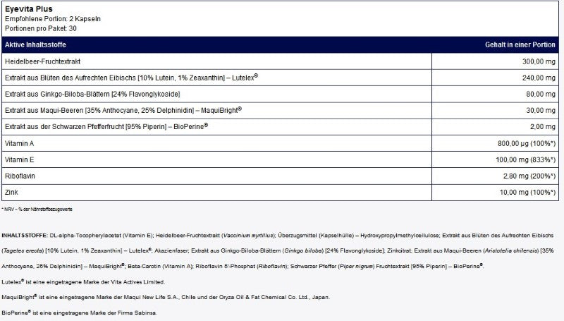 Eyevita Plus - WR-Products®