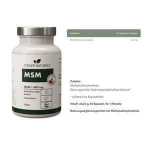 MSM 1400mg Methylsulfonylmethan